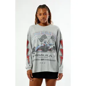 Formula 1 Women's x Pacsun Las Vegas Lights Out Long Sleeve Oversized T-Shirt