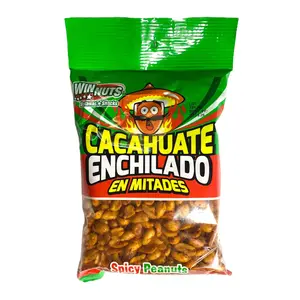 Cacahuate Enchilado Mitades - Spicy Peanuts Winnuts - 150 Grams - 5 Oz
