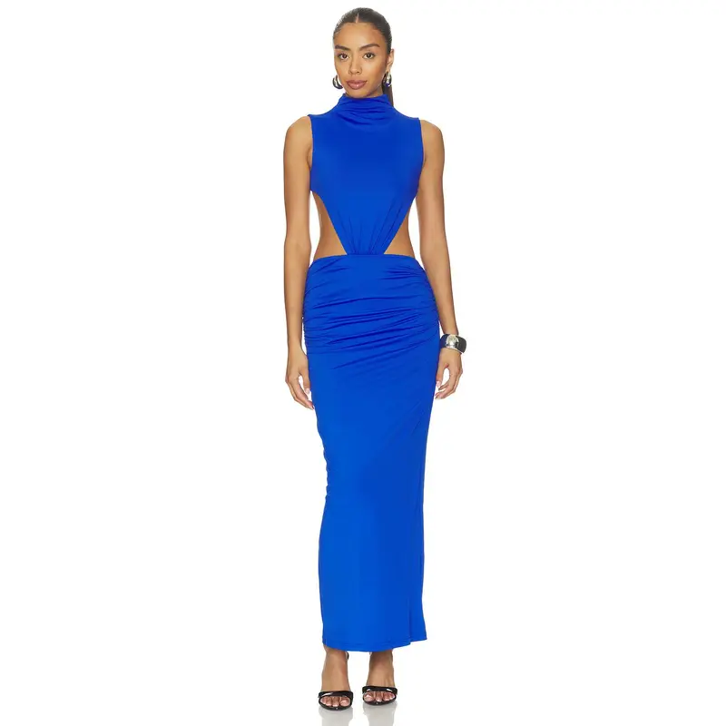 alessia maxi dress in brown superdown SIR Alessia Dress in Brown – HONEY HIRE BOUTIQUE main image 1