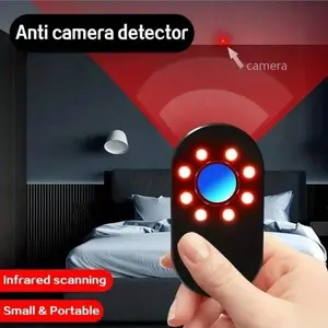 Hotel Hidden Camera Detector, Portable Travel Spyware Prevention Scanner, Anti-Spy Security Device, Surveillance Check Detector