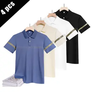 Men’s polo shirt multipack, summer short-sleeve collared T-shirts, casual business breathable quick-dry tops for men, plus size big & tall golf polos for everyday wear, 2026 new arrival, Vibe, Office