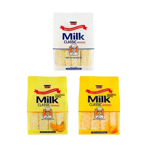 Korean Rice Snacks Combo Pack - 3 Flavors (Classic Milk, Cheese, Banana) - 8.5 oz Per Bag (Total 25.5 oz) - Crunchy Gluten-Free Rice Crackers