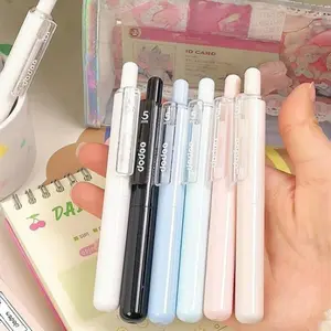 0.5mm Gel Pen, 4 Counts Quick Dry Gel Pen, Gel Pen Set, Aesthetic Pastel Markers, Portable Writing Pen for Students, Office Stationery & Supplies