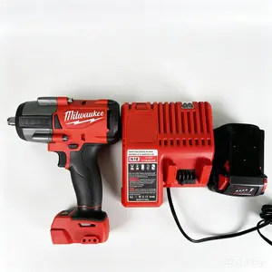 Milwaukee M18 1/2" 1000N.m Cordless Impact Wrench for Heavy Duty Tire Change & Bolting - Tool Only or Kit, 4-Mode Control, LED Light, Anti-Slip Grip