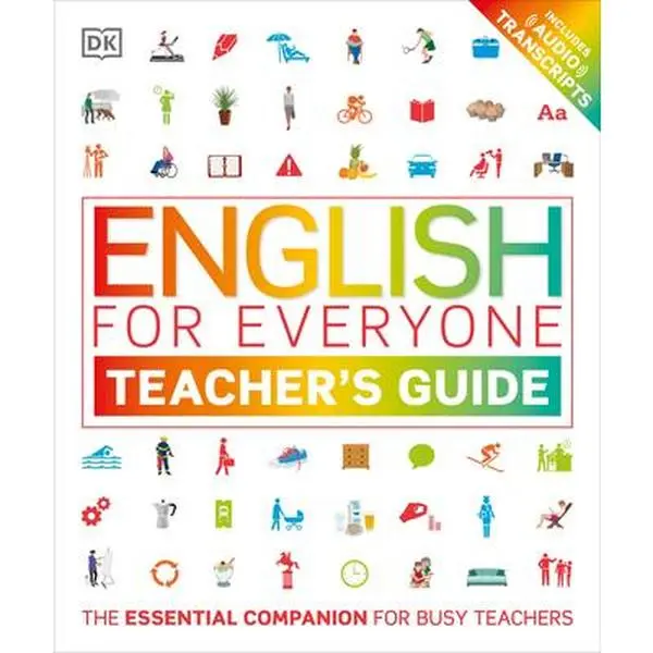 English for Everyone Teacher's Guide - DK, Paperback with 1-to-1 Tuition Support, Sample Language Examples, Supporting Audio, Visual Teaching Methods, Visual Vocabulary Cues