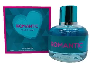 Romantic Perfume 3.4oz - Women's Fragrance - Rose, White Violet, Lily, Patchouli, Soft Musk