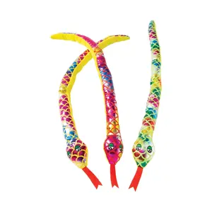Metallic Stuffed Snakes - 12 Pc.