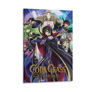 Code Geass Lelouch of The Rebellion Posters ， Anime Decorative Wall Art Painting Canvas Poster Gifts. (21) Canvas Poster Bedroom Decor Sports Landscape Office Room Decor Gift Frames Ornaments Artistic Decoration Print Photo Frame-.