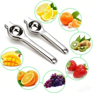 2-Pack Manual Lemon Orange Juicer, Portable Home Fruit Squeezer (Kitchen Utensil for Fruit & Vegetable Juicing)