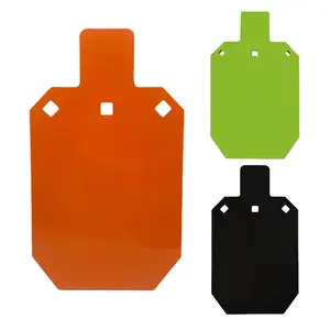 AR500 Torso Target Board with Hooks, 7x12 Inches, Colors Orange, Green and Black Available, Durable Training Shooting Practice Tool
