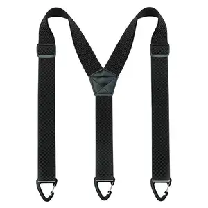 Y Men & Women No-Show Heavy Duty Suspenders, 1.5" Wide Adjustable Elastic Under Clothing Suspenders, Durable Comfortable Accessory for Work, Outdoor & Casual Everyday Use