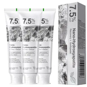 3PCS 7.5% Nano Hydroxyapatite Toothpastes for Enamel Protection and Tooth Strengthening, Fluoride-Free Cooling Mint, Promotes Fresh Breath, Daily Use for Oral Health Mild Mint
