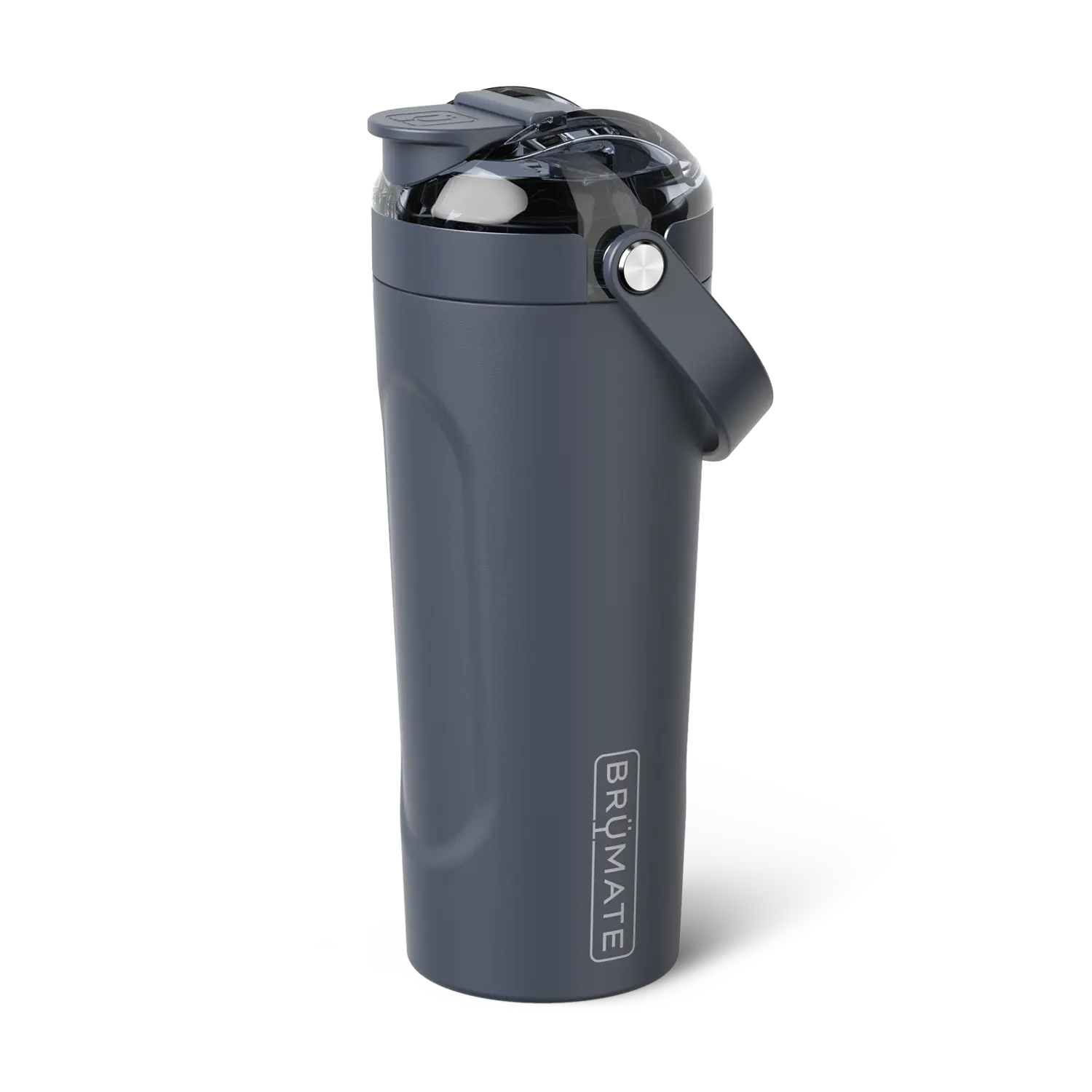 BrüMate MultiShaker 25oz Shaker Bottle | Triple-Insulated Stainless Steel Fitness Shaker | Removable Agitator | Durable Soft-Grip Carry Handle | Keeps Beverages Cold 24+ Hours | Non-Slip Base