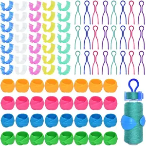 142Pcs Sewing Thread Spool Organizer Set Including 70Pcs Bobbin Holders Clips, 32Pcs Bobbin Thread Spool Huggers and 40Pcs Bobbin Clips Holder for Embroidery Quilting Sewing