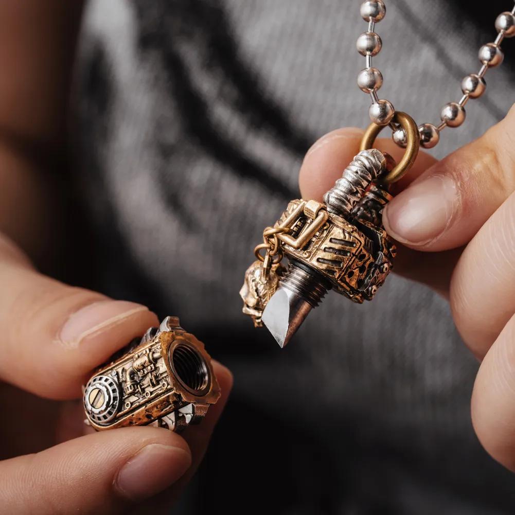 Rustborn Chainsaw Box Opener Pendant