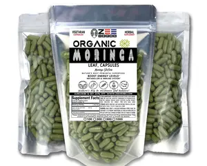 Organic Moringa Capsules 1800mg - High-Potency Superfood for Daily Wellness