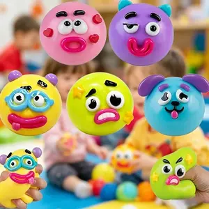 New Smushers Squishy Cutie Toy, Funny Face Dog Face Swap Squishy, Soft Moldable Anxiety Stress Relief Toy, Safe Maltose Material Portable Sensory Decompression Party Favors