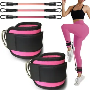 Ankle Resistance Bands with Cuffs, Women Workout for Home Gym, Glutes Exercise at Home, Ankle Strap for  Machines Women, Shaping The  .