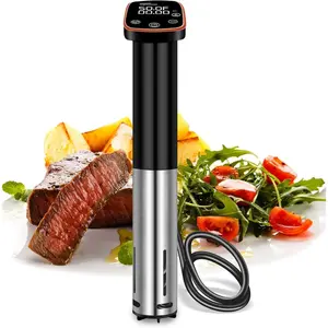 1100W Sous Vide Cooker for Perfect Steak & Tender Chicken Ultra-Quiet Immersion Circulator with Precise Touch Control & Digital Timer, Fast Heating, IPX7 Waterproof