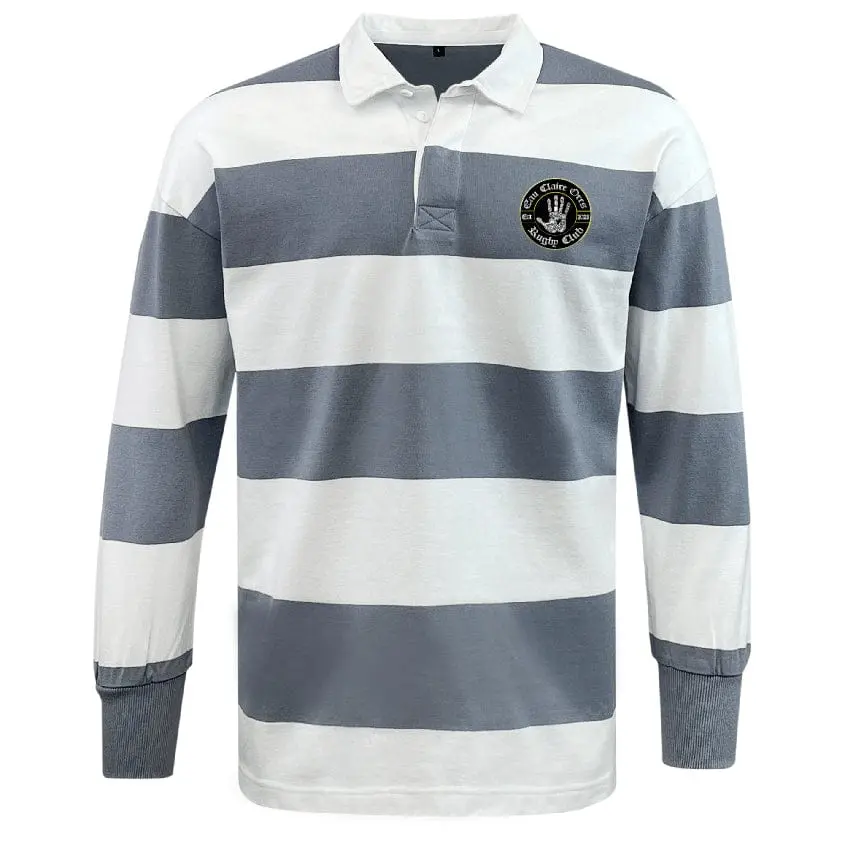 Eau Claire Orcs Classic Long Sleeve Hooped Rugby Jersey