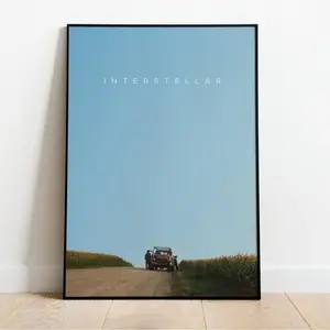 [Sale off up to 65%][Free Ship][No Frame] Interstellar Minimalist Poster - Cornfield Chase, Movie Print, Movie Wall Art