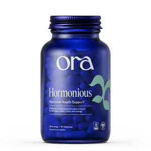 Ora Hormonious | Hormonal Balance Support, KSM-66 Ashwagandha, Gelatinized Maca, Cordyceps, Burdock Root, Holy Basil, USDA Organic, Vegan, 90 Capsules, 30 Servings