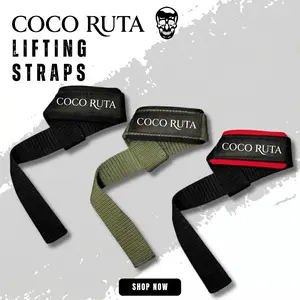 Lifting Wrist Straps for Weightlifting, Bodybuilding, Powerlifting, Strength Training, & Deadlifts - Padded Neoprene with 18 inch Cotton
