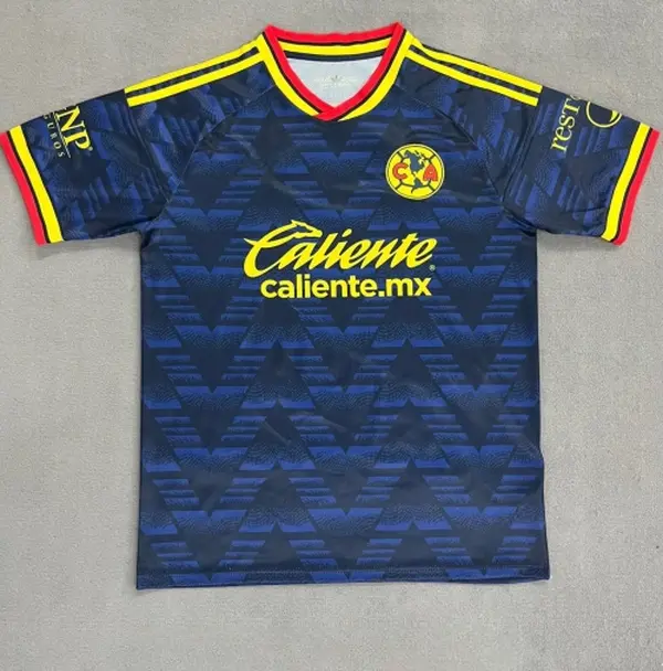 Club America 26-27 Away Royal Blue Soccer Jersey, All Size S-5XL, Breathable Game Day Sports Shirt, Short Sleeve, Quick-Dry Football Shirt, Liga MX Fans Jersey