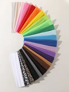 Women's Multicolor Sports Headbands, Leopard Print Elastic Sweat Absorbent Hair Bands, Suitable for Yoga Running Skincare Fashion Accessories, Sweat Wicking Headband, Headband Head Wrap