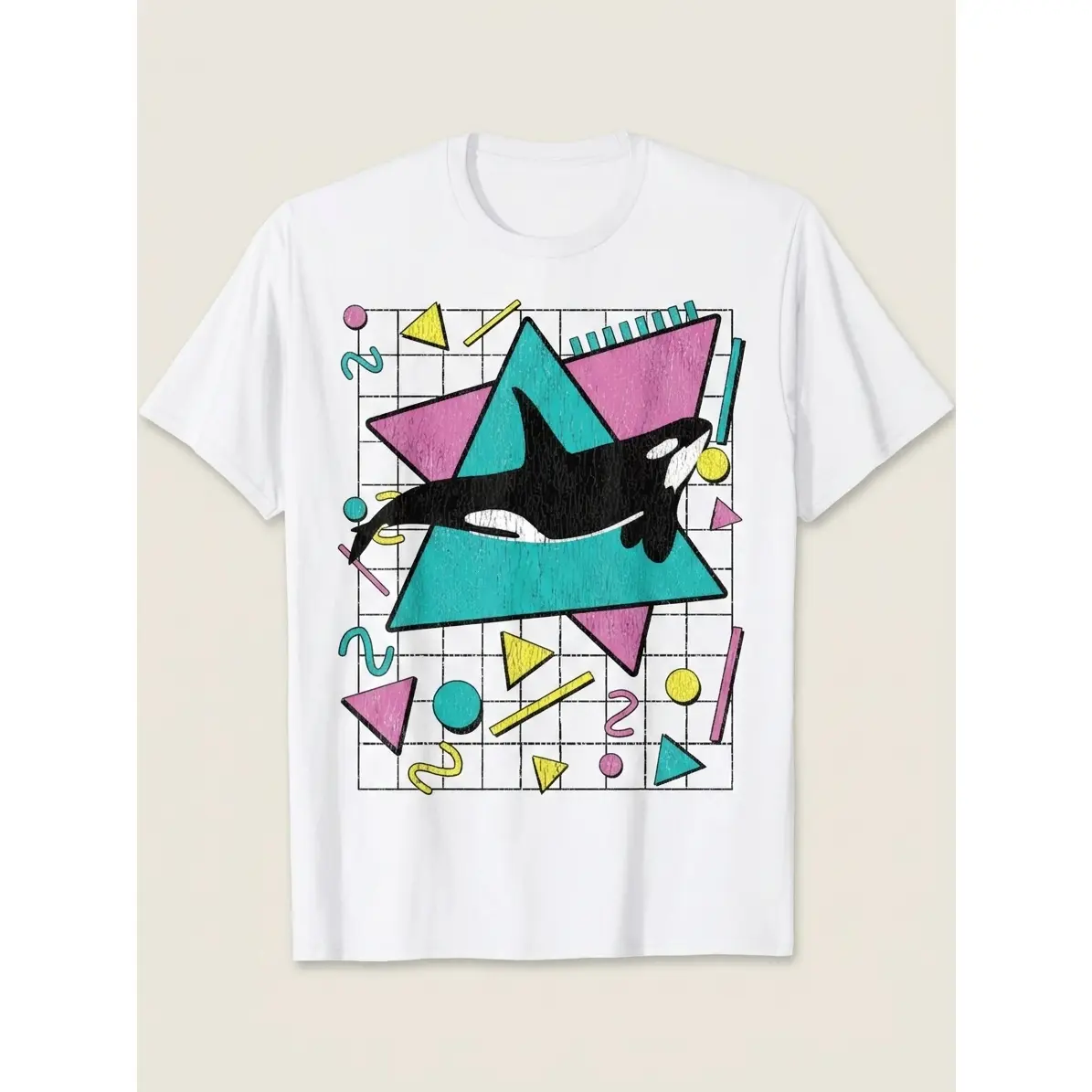 Orca Killer Whale Vintage 90s Retro 1990s Aesthetic Vibes T-Shirt