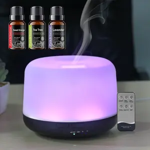 Effortless Aromatherapy 500ml Essential Oil Diffuser with Remote Control, Auto Shut-Off, BPA-Free for Worry-Free Use