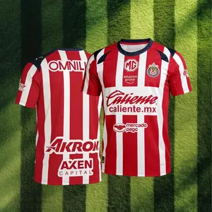 Chivas de Guadalajara Color Soccer Jersey, Blue Fan Version, Short Sleeve, Quick-Dry Football Shirt, Liga MX Fans Jersey