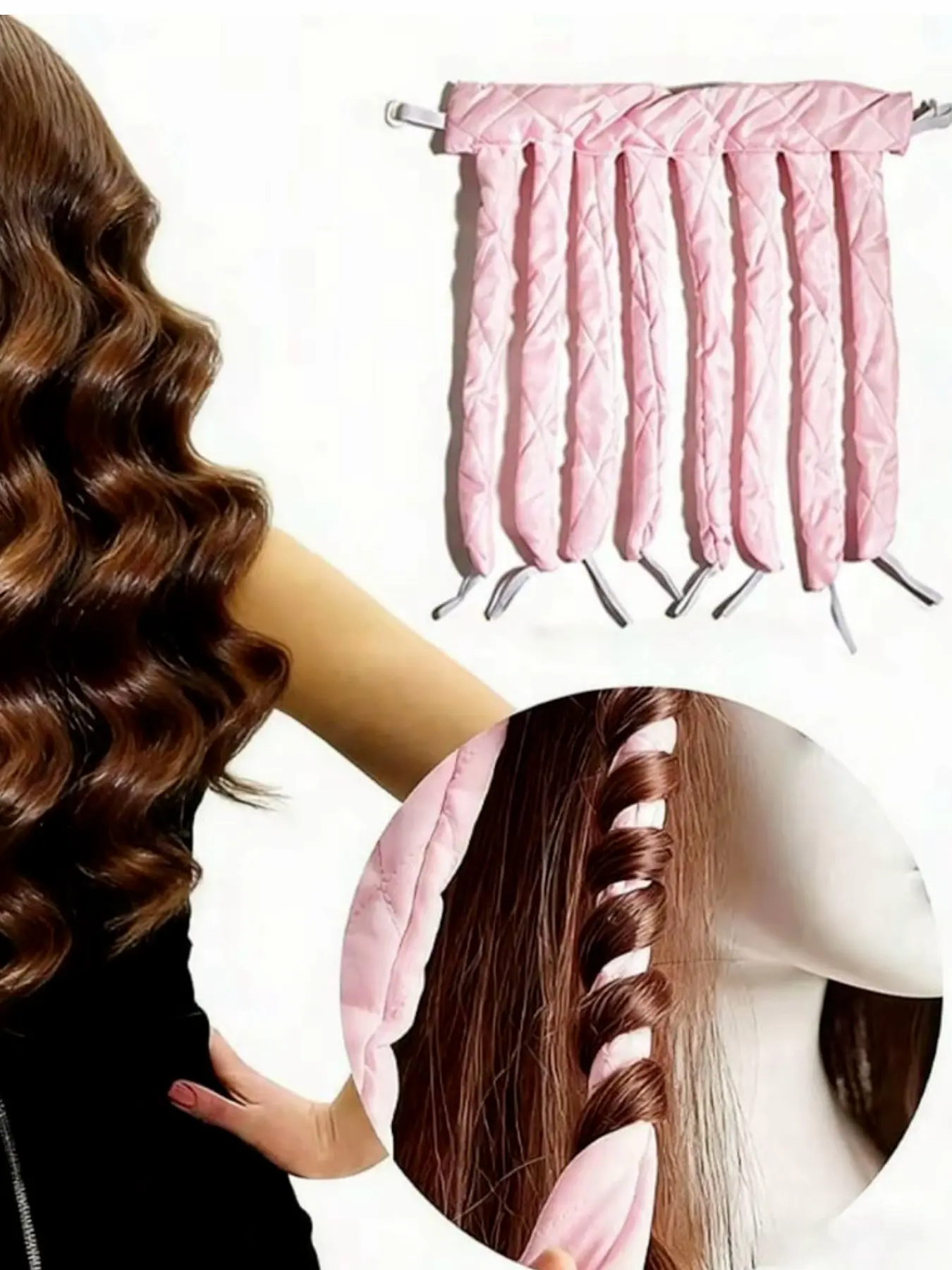 Heatless Sponge Curling Stick, Heatless Curling Wrap, Heatless Hair Curler, Sleep Hair Care Styling Tool for Women, Ideal for Daily Travel Party Graduation, Perfect Summer Hair Gift