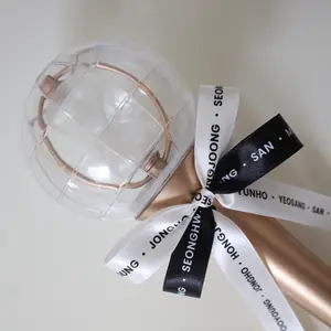 KPOP Lightstick & Hair Bow - White & Black
