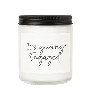 Engagement Gifts for Couples, Lavender Scented Soy Wax Candle, Scented Candles, Engaged Gifts for Women, Bride to be, Fiance, Bachelorette, Engagement Party Decorations