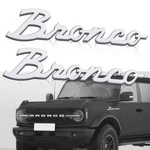 3D Decals Emblems Fender Side Sticker Tail Label Letters Badge Car Style for Ford Bronco Sport 2021-2023 Truck Letter Decoration Car Accessories
