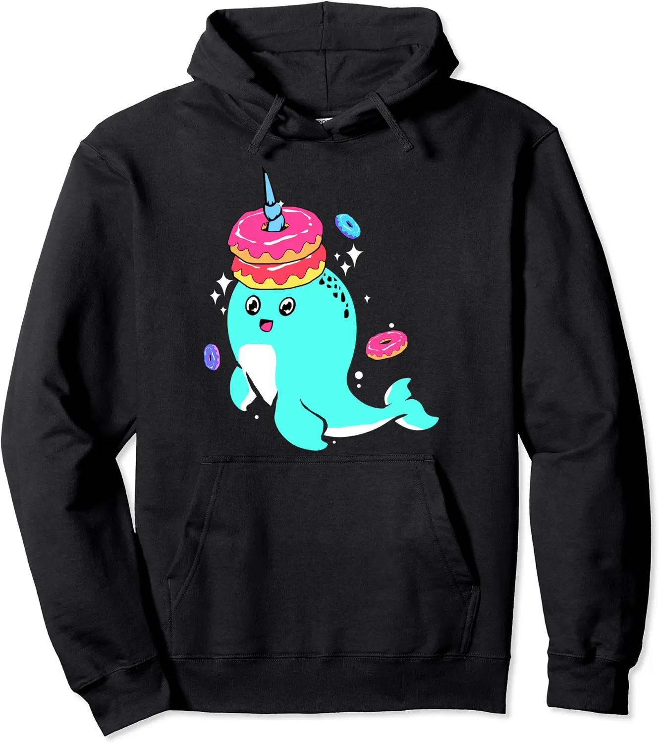 Candy Bakery Narwhal Donut Pullover Hoodie - Emmacole Shop 44B09DF7K896