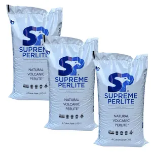 Supreme Perlite 3 Pack Medium Horticultural Perlite for Potting Soil, 4 Cu Ft