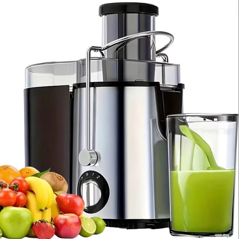 Centrifugal Juicer - Kitchen Appliances, 3 in Wide Mouth, 500W Max Power, 400W Motor, 3 Speed Settings, High Juice Extraction Rate, Fast Juicing, Easy To Clean, Removable Attachments, For Fruits & Vegetables