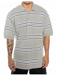 CAL TOP 777 S/S Polos T-Shirts - GREY