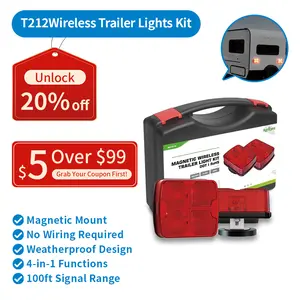 AgriEyes T212 Wireless Trailer Lights Kit For Towing Truck Car Accessories Vehicle