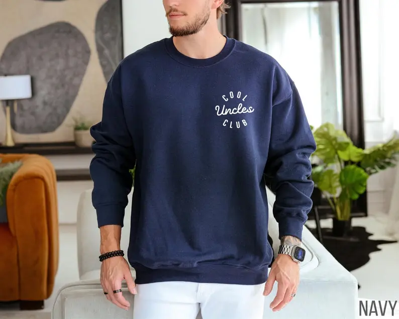 Cool Uncles Club Sweatshirt, Cool Uncles Sweater for New Uncle, Pregnancy Announcement Gift for Uncle, Funny Gift for Uncle to Be