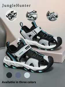 2026 Spring Summer New Boys' Shoes, Velcro Strap Sport Sandals, Fashionable Breathable Sandals, Soft Bottom Anti-Slip Shoes, Comfortable Kids Footwear