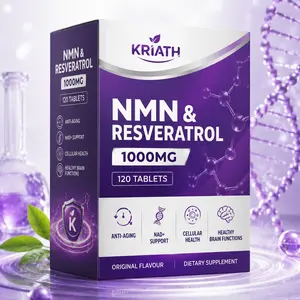 NMN Complex NAD+ Precursor Supplement, 1000mg Per Serving 10-1 Complex, No Fillers, 500mg Pure NMN with Vitamin C, Resveratrol, CoQ10, TMG, Quercetin & Glutathione