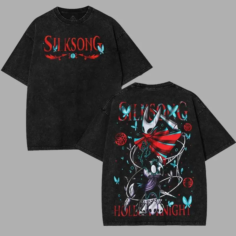 valentine shirts  Washed 2 sided printed T-Shirt anime manga game merch Art Printed Menswear graphic tee Gaming Merch Apparel Classic