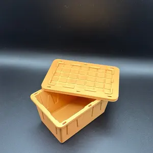 3D Printed by Me Bullion Crate - Square Traditional Organiser with Lid, Stackable Storage Bins for Space Saving Storage in Smart Home Use