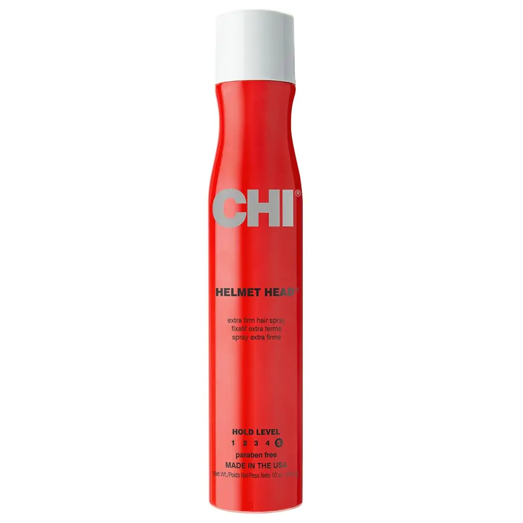 Helmet Head Extra Firm Hairspray, Professional Extra Strong Hold Styling Spray for Humidity Resistance & Voluminous Hair, Sulfate & Paraben-Free Finish, 10 Oz