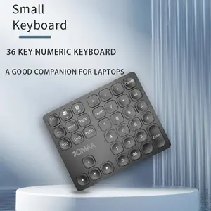 36 Keys Bluetooth Numeric keypad Portable Mini Financial Accounting Rechargeable Number pad Ultra-Silent for Laptop, tablet, mobile phone