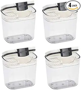 Progressive Pks-400 1.5 Cup Mini Prokeeper Airtight Silicone Seal Storage Container Set of 4