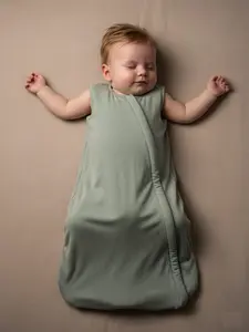 Baby Sleep Sack 0-18 Months | 1.0 Tog Wearable Blanket | Super Soft Bamboo Cotton with 2-Way Zipper for Easy Night Changes | DownyNest (Mint Green) Versatile